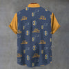 Utah Jazz Stand Collar Shirt|110GSM Imitation Flax - Jacketon