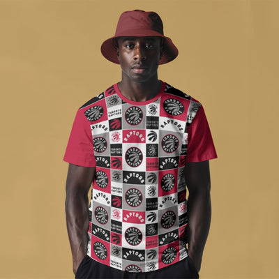 Toronto Raptors Seamless Pattern T-Shirt for Daily Comfort and Style