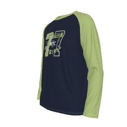 Brooklyn NYC No 77 Long Sleeve T-shirt With Raglan Sleeve