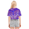 Camiseta corta con estampado de cebra de los Buffalo Bills de la NFL para mujer | Algodón de 190 g/m²