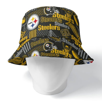 Pittsburgh Steelers Double-Sided Bucket Hat for Stylish Versatility
