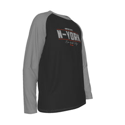 Varsity New York Long Sleeve T-shirt With Raglan Sleeve