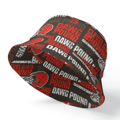 Cleveland Browns Double-Sided Printing Bucket Hat for Stylish Versatility