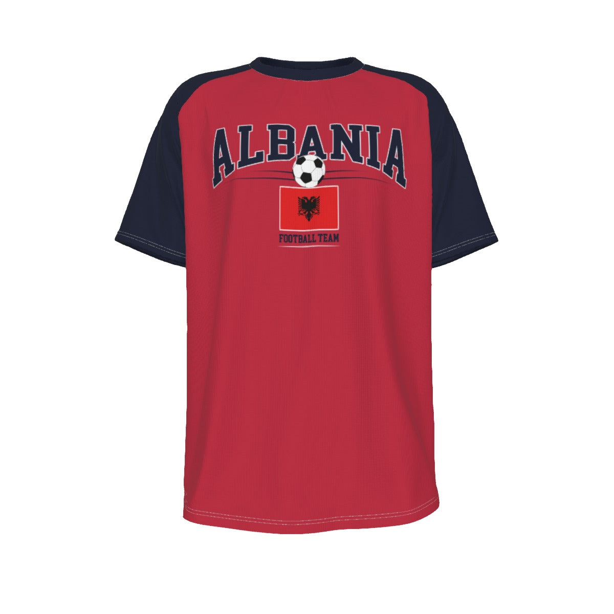 ALBANIA Euro football team O-neck Short Sleeve T-shirt