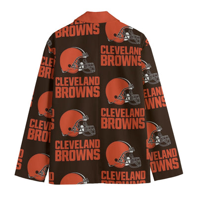 Blazer de cuello de solapa plana de los Cleveland Browns