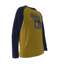 London skateboard yellow Long Sleeve T-shirt With Raglan Sleeve