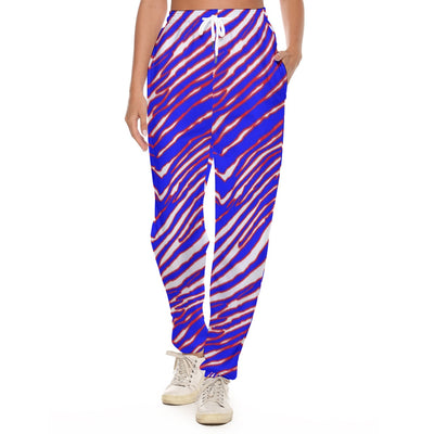 Pantalones casuales para mujer con estampado de cebra de los Buffalo Bills de la NFL