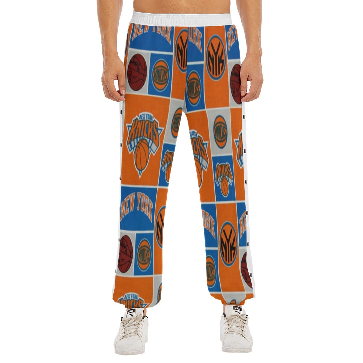 Pantalones deportivos de baloncesto para hombre de los New York Knicks de la NBA