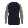 Camiseta deportiva universitaria atlética de manga larga para hombre con mangas raglán n.° 28