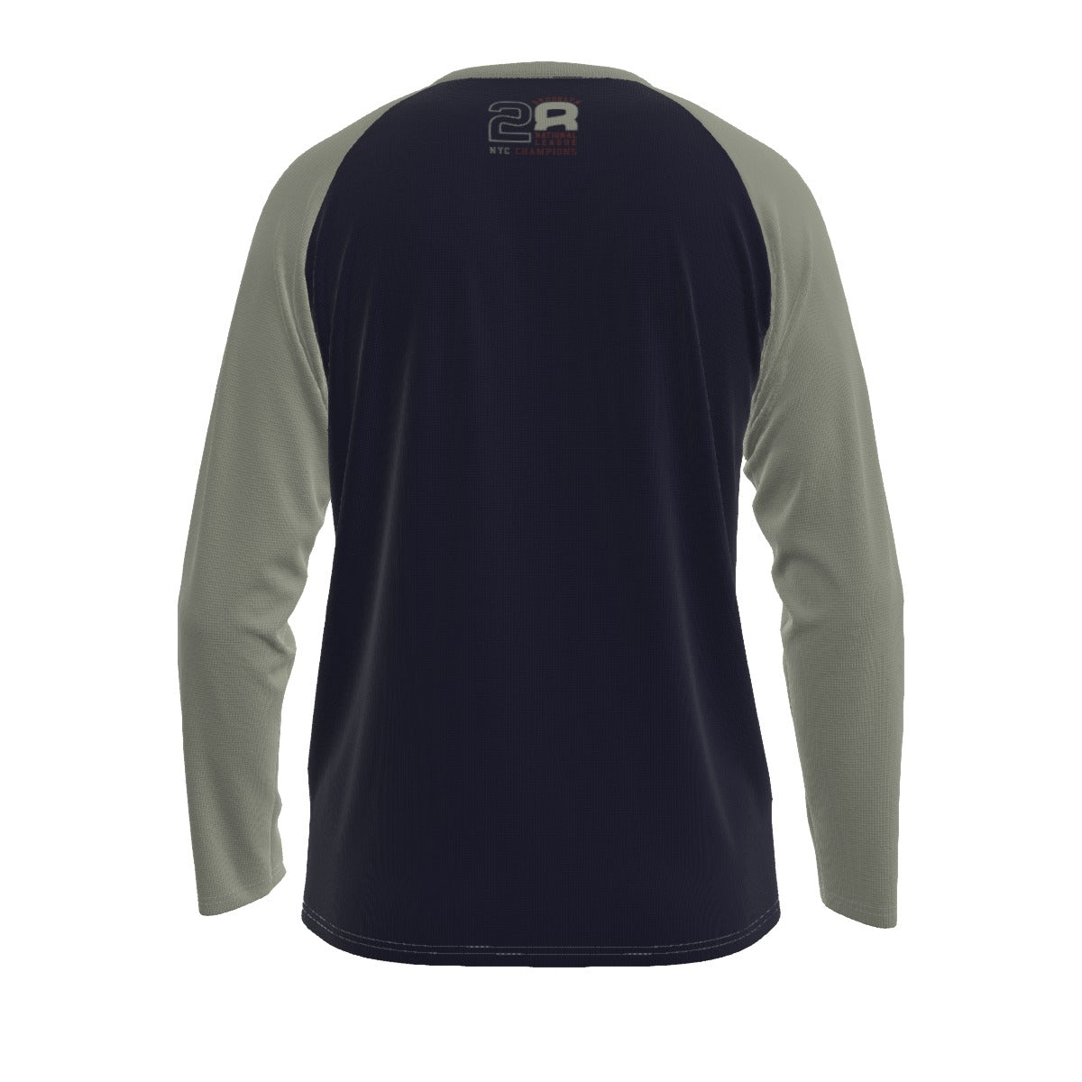 Camiseta deportiva universitaria atlética de manga larga para hombre con mangas raglán n.° 28