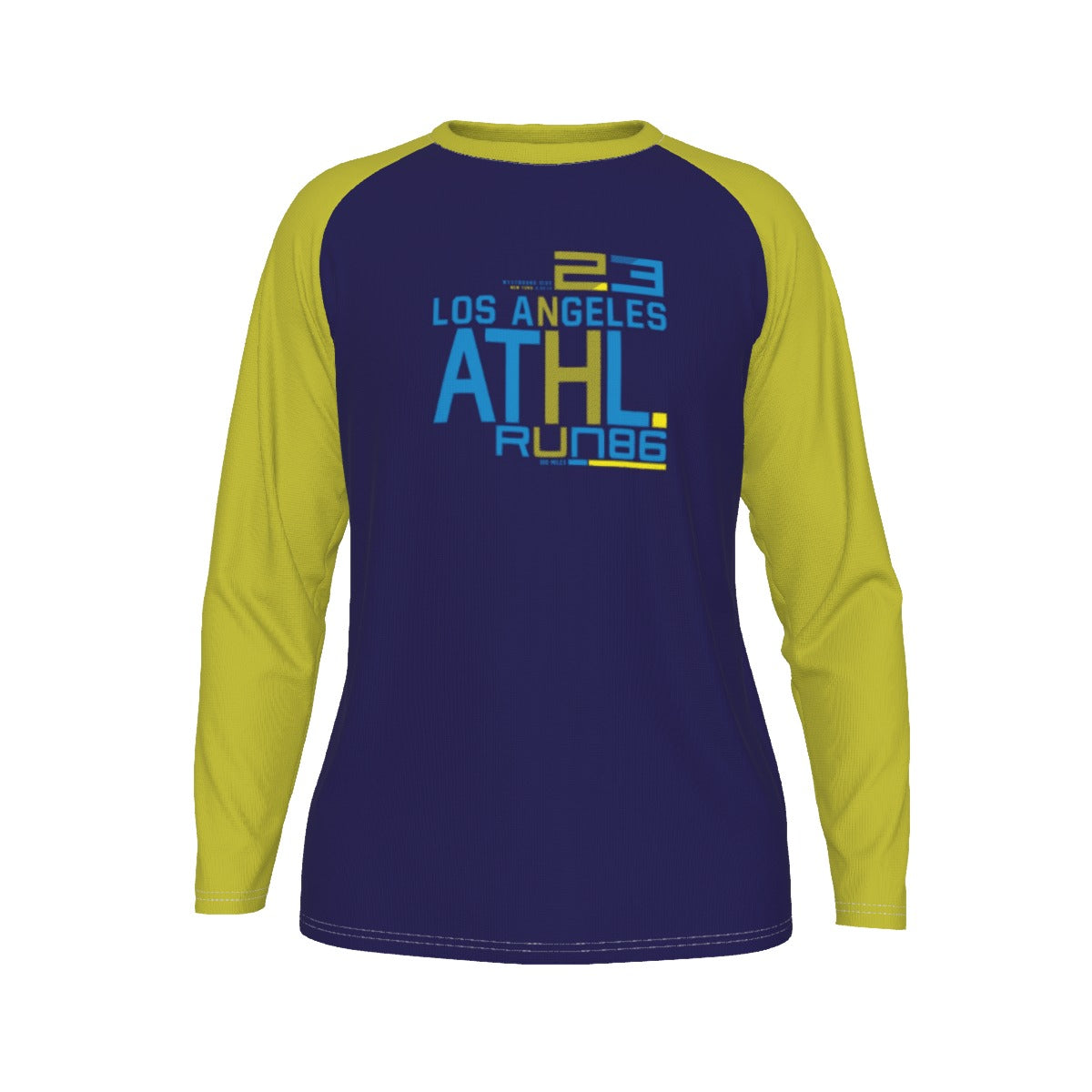 Camiseta deportiva de manga larga con mangas raglán de Los Ángeles