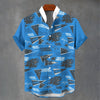 Carolina Panthers Stand Collar Shirt|110GSM Imitation Flax