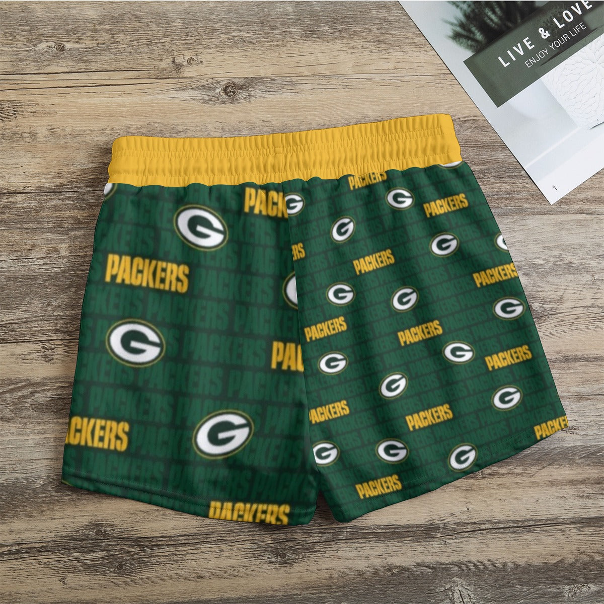 Pantalones cortos casuales de los Green Bay Packers 