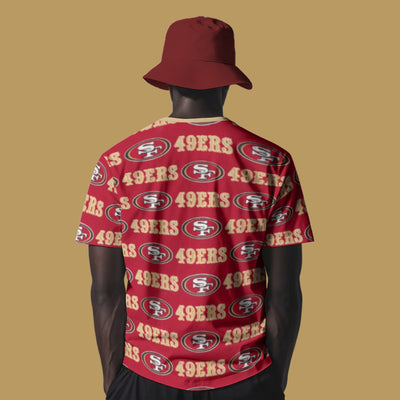 All Over Print San Francisco 49ers T Shirt for Comfortable Daily Wear