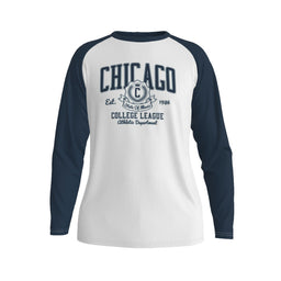 Chicago college league varsity Long Sleeve T-shirt With Raglan Sleeve