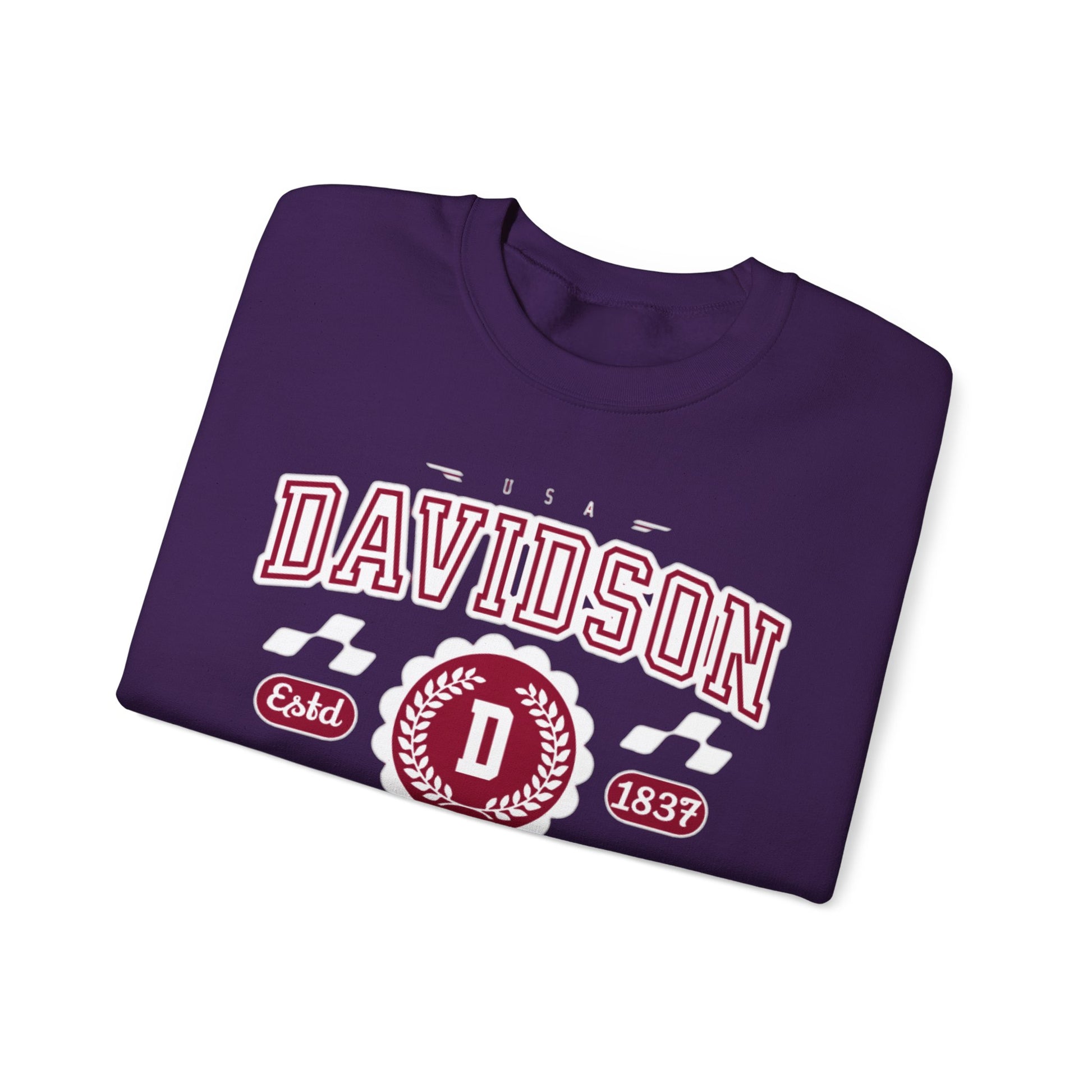 Vintage Davidson North Carolina NC Athletic Sports Design varsity pullover sweater  Crewneck Sweatshirt - Jacketon