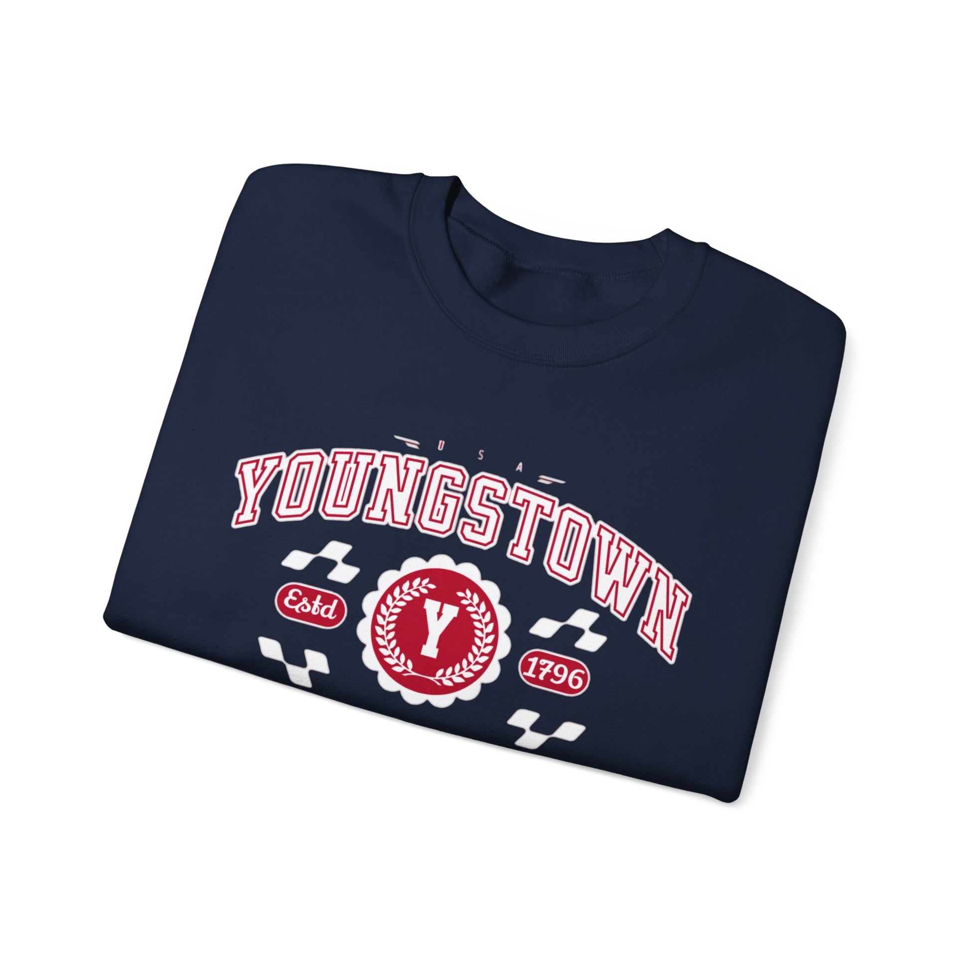 Vintage Youngstown Ohio Athletic Sports Design varsity pullover sweater  Crewneck Sweatshirt - Jacketon