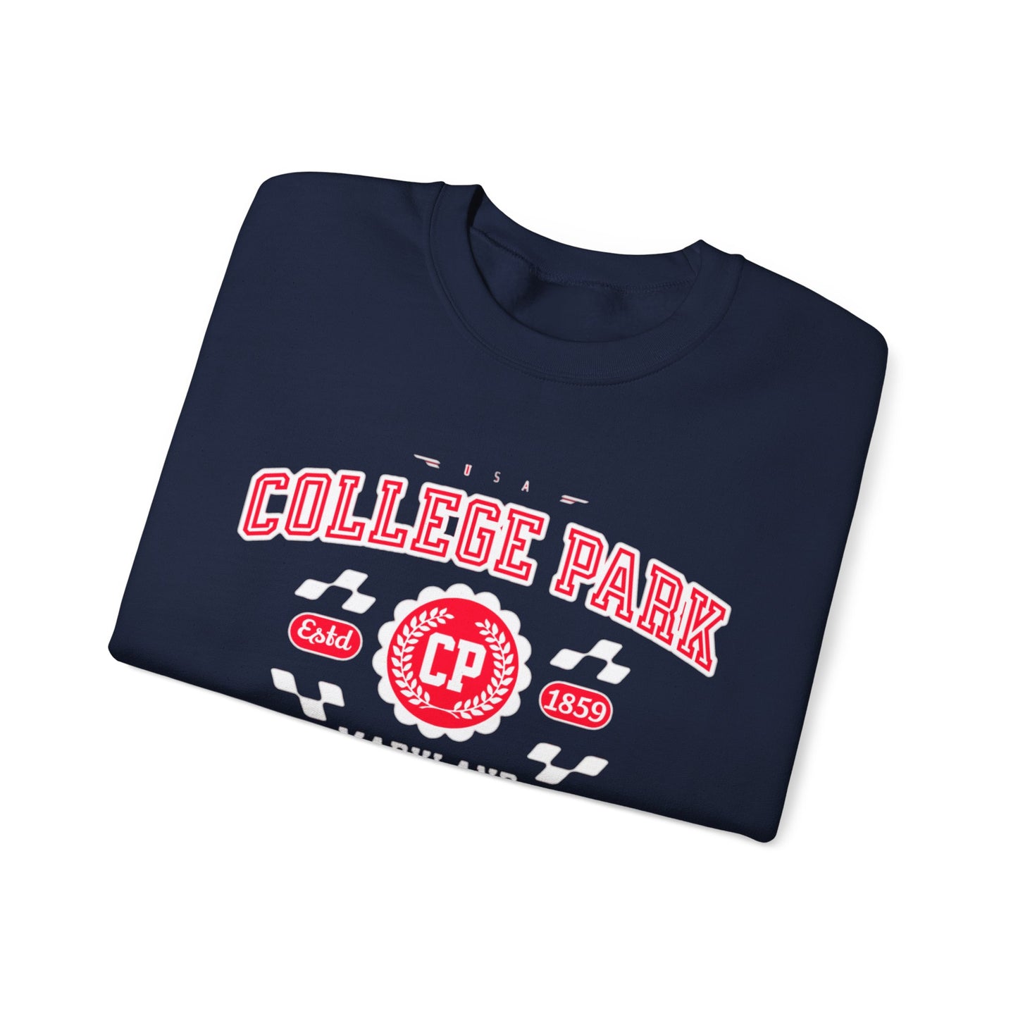 Vintage College Park Maryland Athletic Sports Design varsity sweater Crewneck Sweatshirt - Jacketon