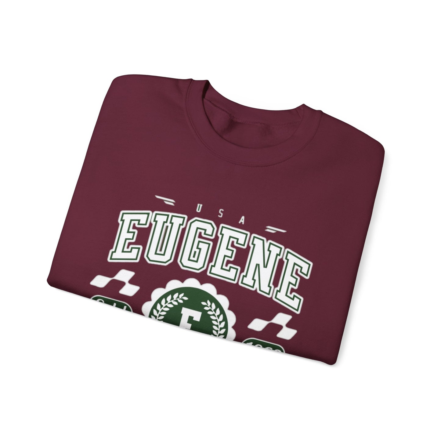 Vintage Eugene Oregon Athletic Sports Design varsity pullover sweater  Crewneck Sweatshirt - Jacketon