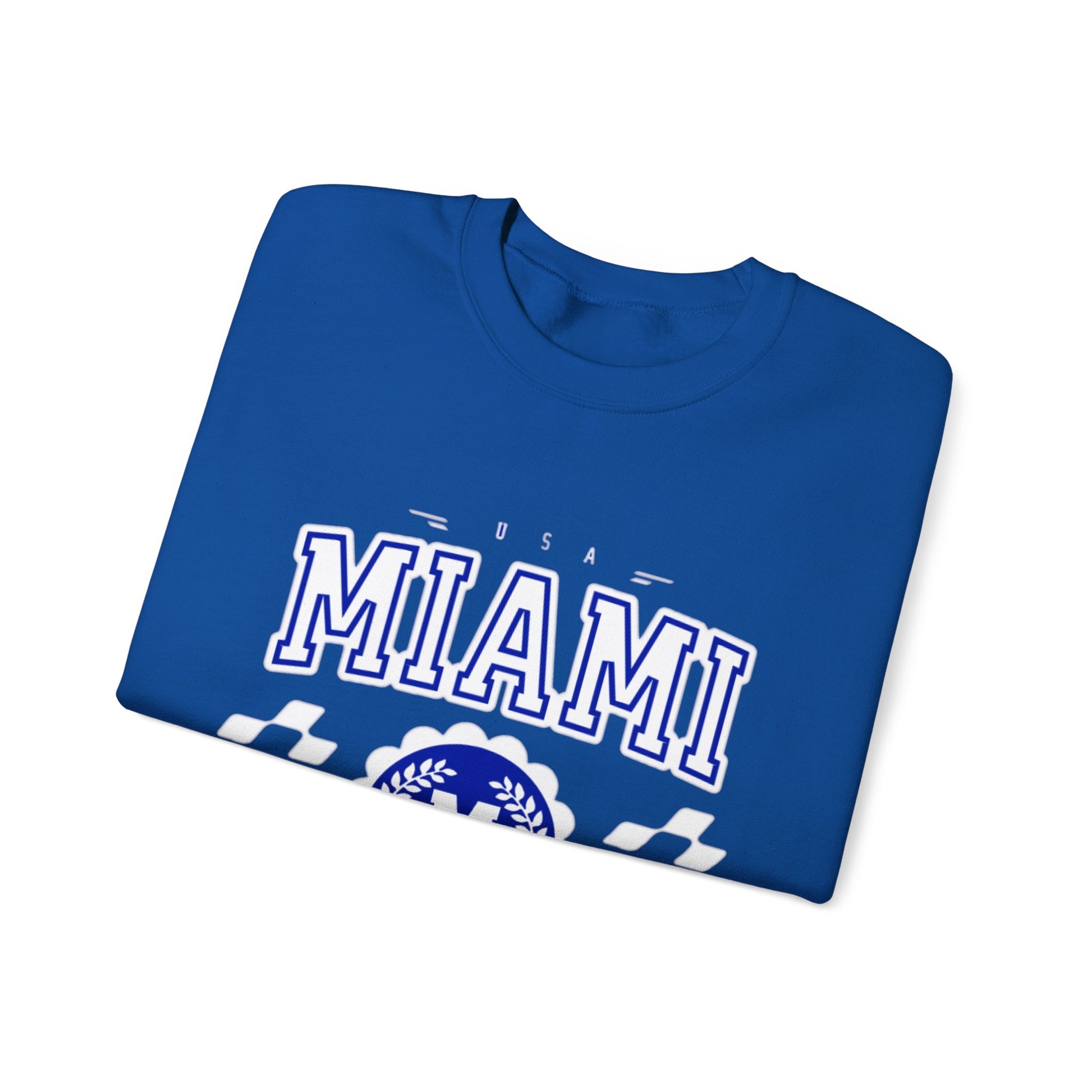 Vintage Miami Florida FL  Athletic Sports Design varsity pullover sweater  Crewneck Sweatshirt - Jacketon
