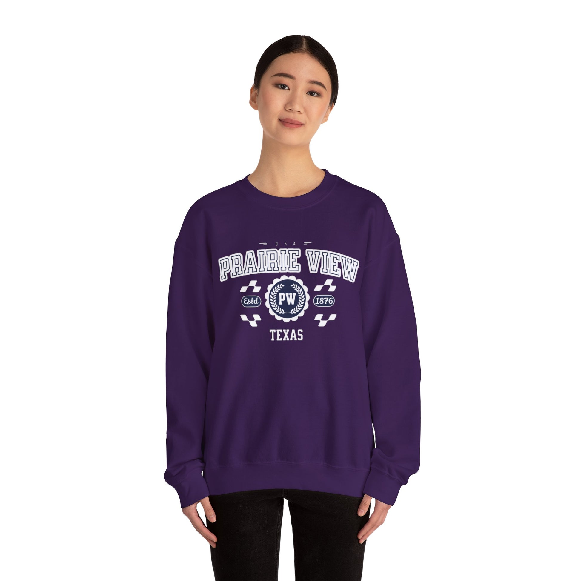 Vintage Prairie View Athletic Sports Design varsity pullover sweater  Crewneck Sweatshirt - Jacketon