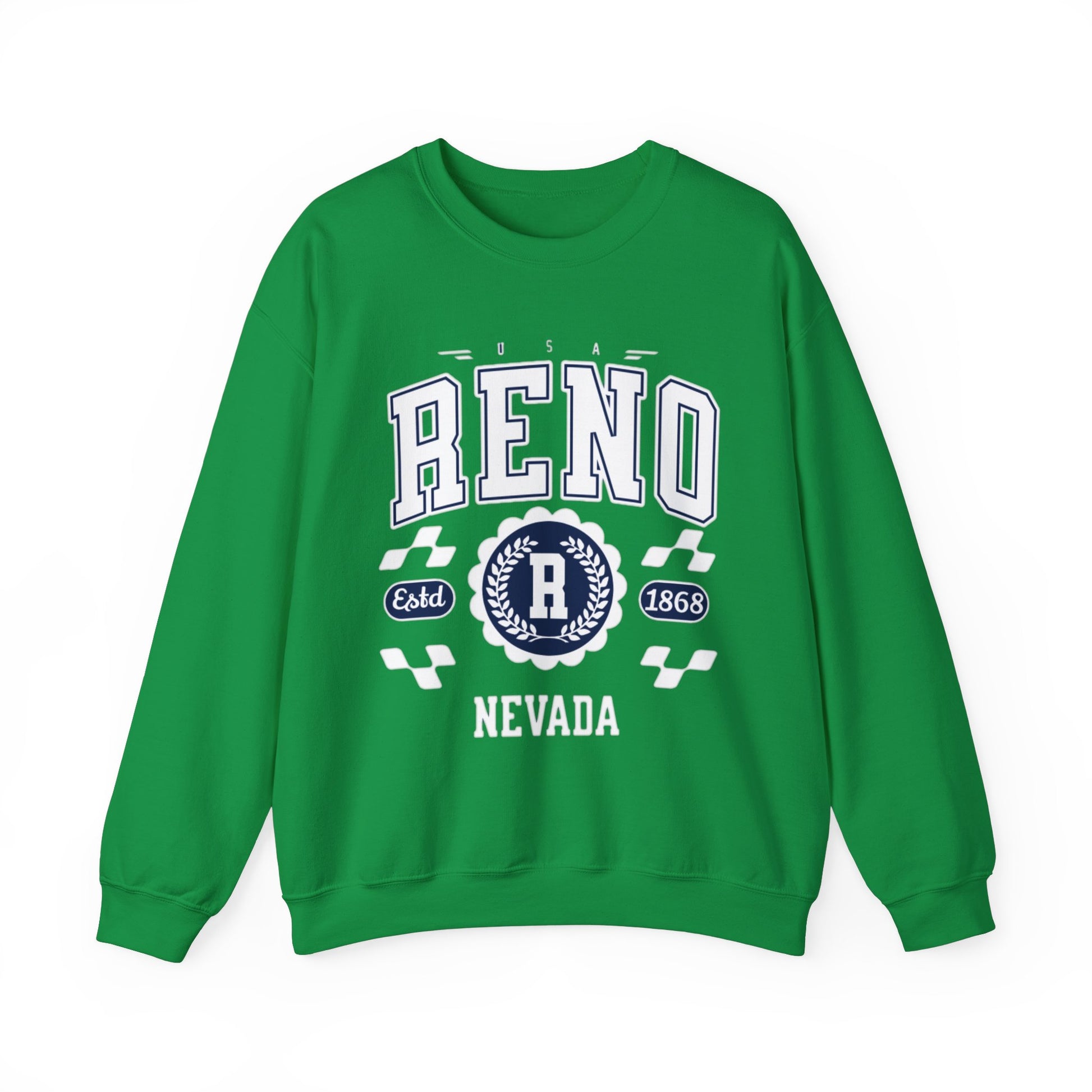 Vintage Reno Nevada Vintage Athletic Sports Design varsity pullover sweater  Crewneck Sweatshirt - Jacketon