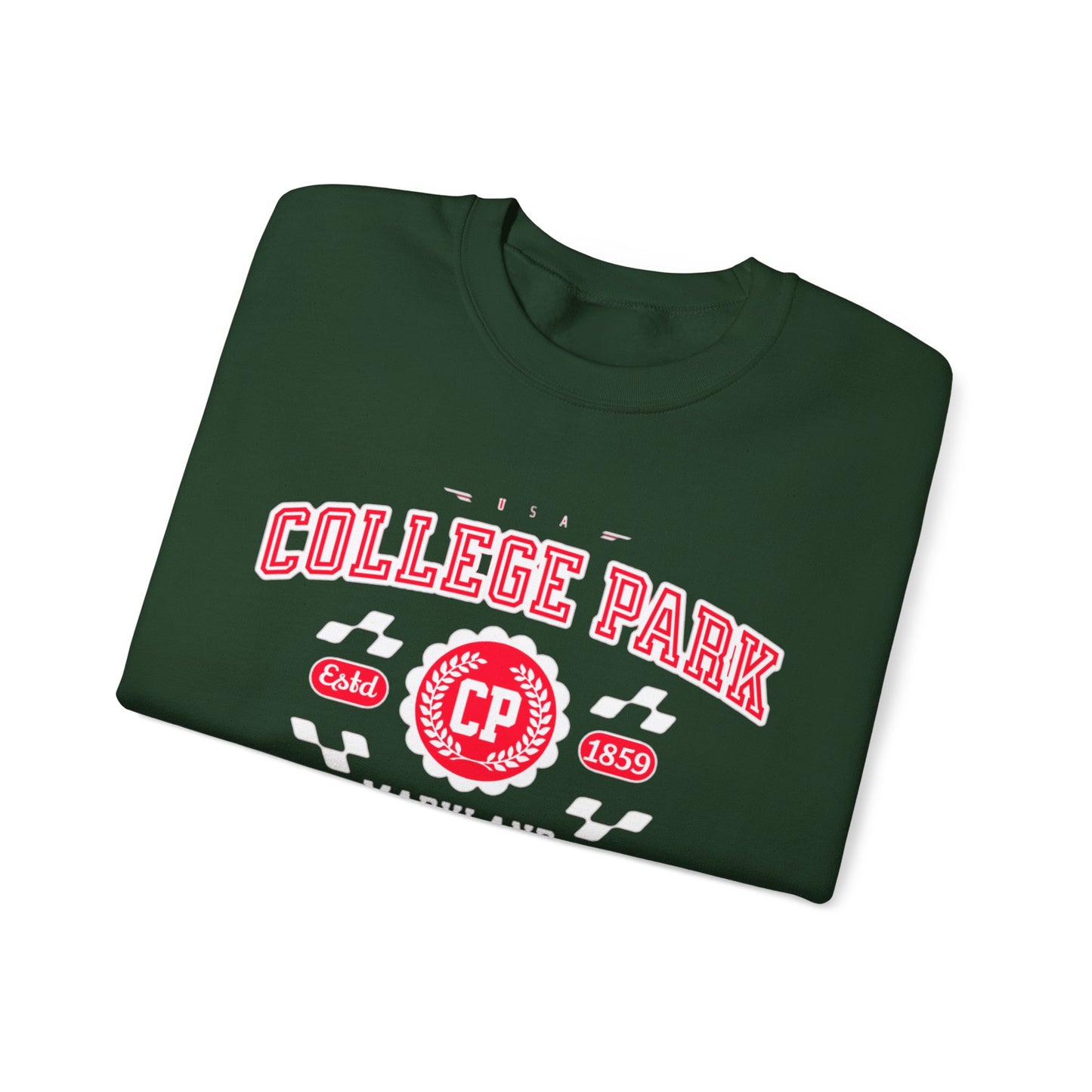 Vintage College Park Maryland Athletic Sports Design varsity sweater Crewneck Sweatshirt - Jacketon