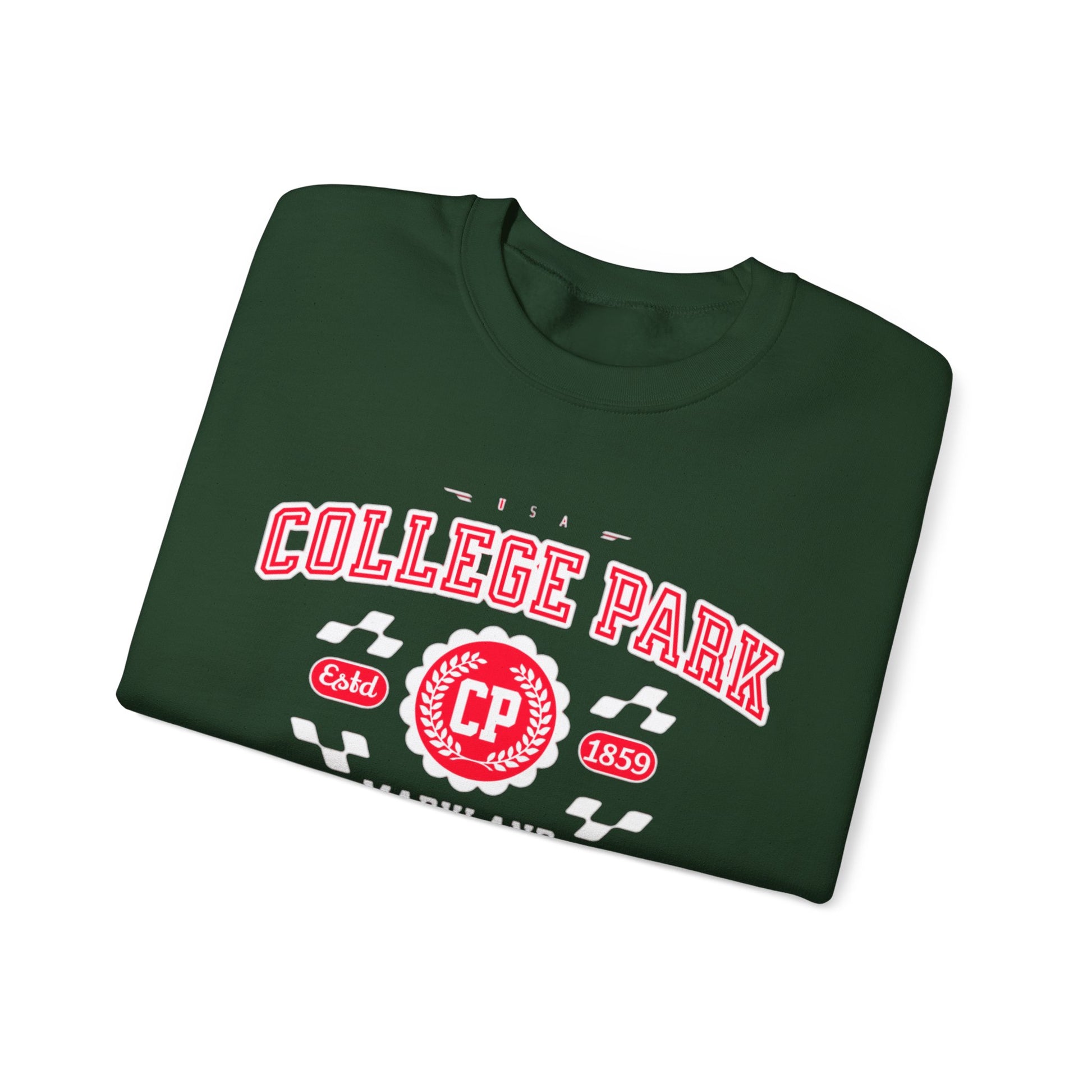Vintage College Park Maryland Athletic Sports Design varsity sweater Crewneck Sweatshirt - Jacketon