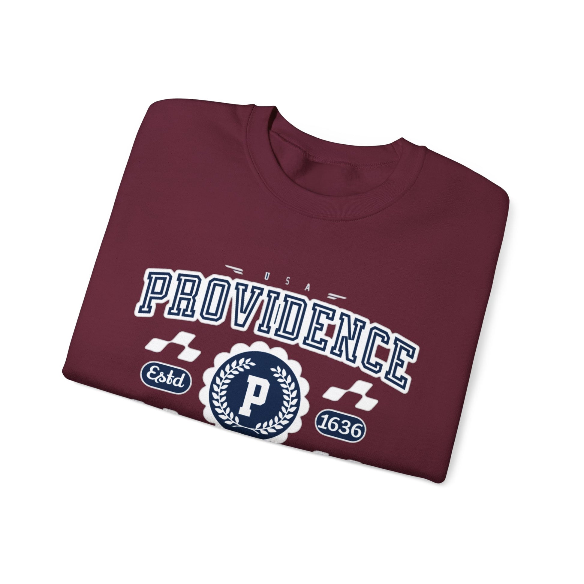 Vintage Providence Rhode Island Athletic Sports Design varsity pullover sweater Crewneck Sweatshirt - Jacketon
