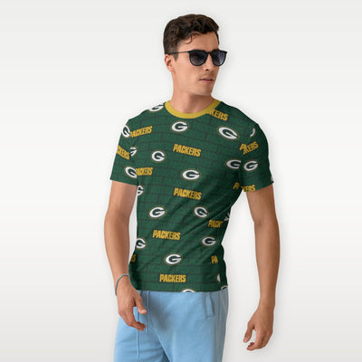 All Over Print Green Bay Packers T Shirt for Men and Women