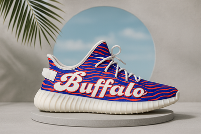 Buffalo Bills Zubaz Coconut Shoes