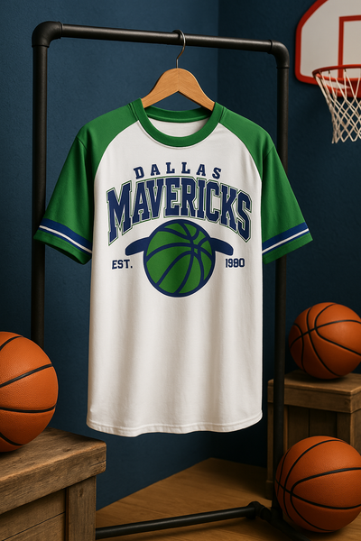 Dallas Mavericks Nba basketball raglan Short Sleeve T-shirt
Logrado
