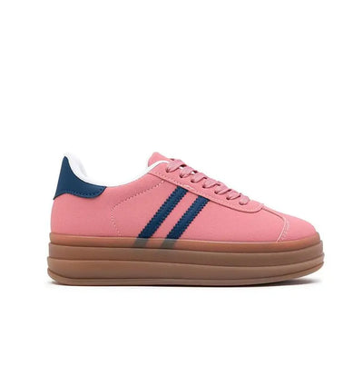 Zapatos deportivos retro casuales de suela gruesa para mujer