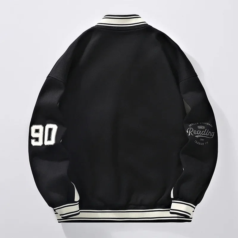 Casual Loose-Fit Versatile Ballpark varsity Jacket