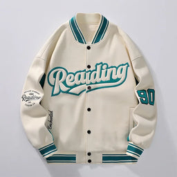 Casual Loose-Fit Versatile Ballpark varsity Jacket