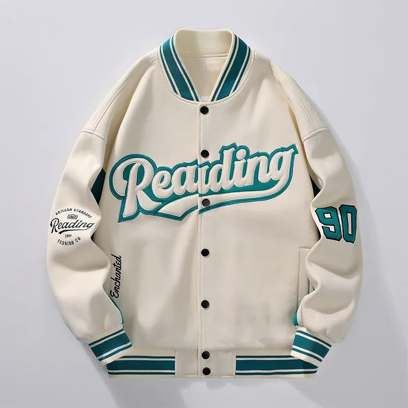 Casual Loose-Fit Versatile Ballpark varsity Jacket