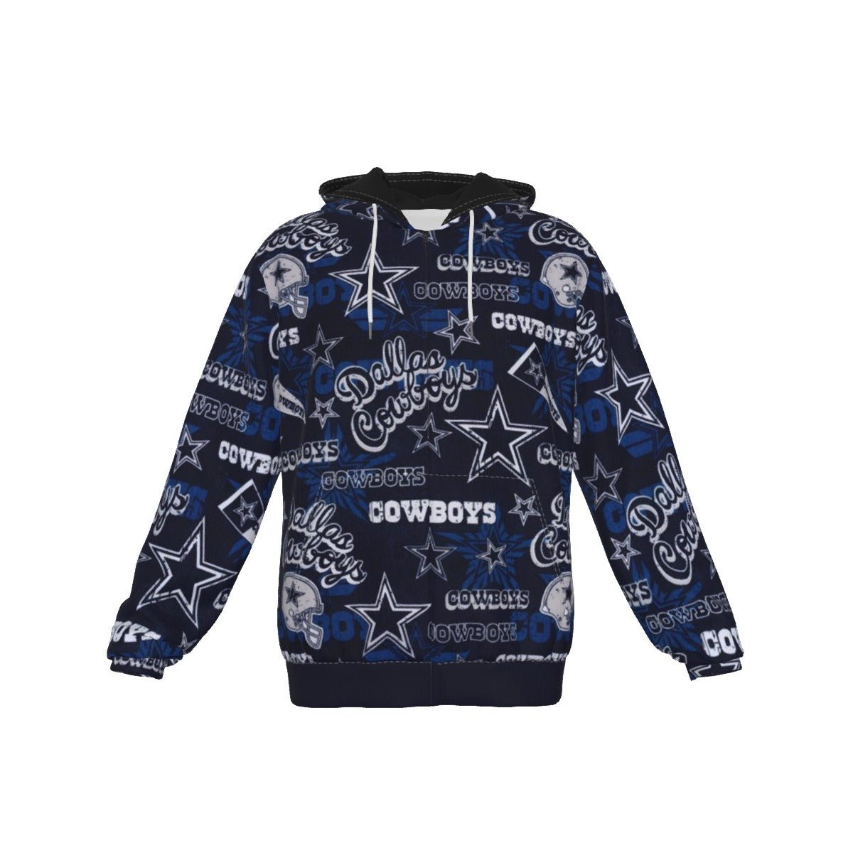 Dallas Cowboys Men's Heavy Fleece Zip Up Hoodie - Jacketon