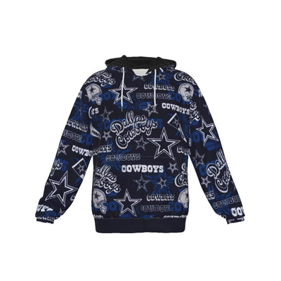 Dallas Cowboys Men's Heavy Fleece Zip Up Hoodie - Jacketon