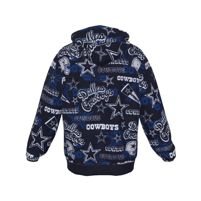 Dallas Cowboys Men's Heavy Fleece Zip Up Hoodie - Jacketon