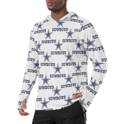 Nfl Football Dallas Cowboys Men's Sunscreen Sports Hoodie With Thumb Holes - Jacketon