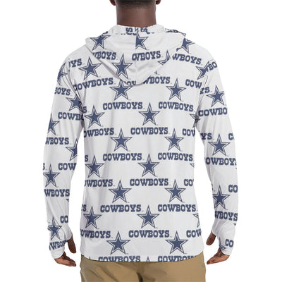 Nfl Football Dallas Cowboys Men's Sunscreen Sports Hoodie With Thumb Holes - Jacketon