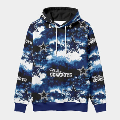 Nfl Football Dallas Cowboys tie dye Thicken Pullover Hoodie - Jacketon