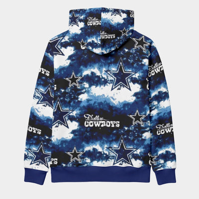 Nfl Football Dallas Cowboys tie dye Thicken Pullover Hoodie - Jacketon
