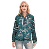 Nfl Football Philadelphia Eagles zebra stripe design  Women's Hoodie With Zipper - Jacketon