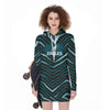 Nfl Football Philadelphia Eagles zebra stripe design  Women's Long Hoodie - Jacketon
