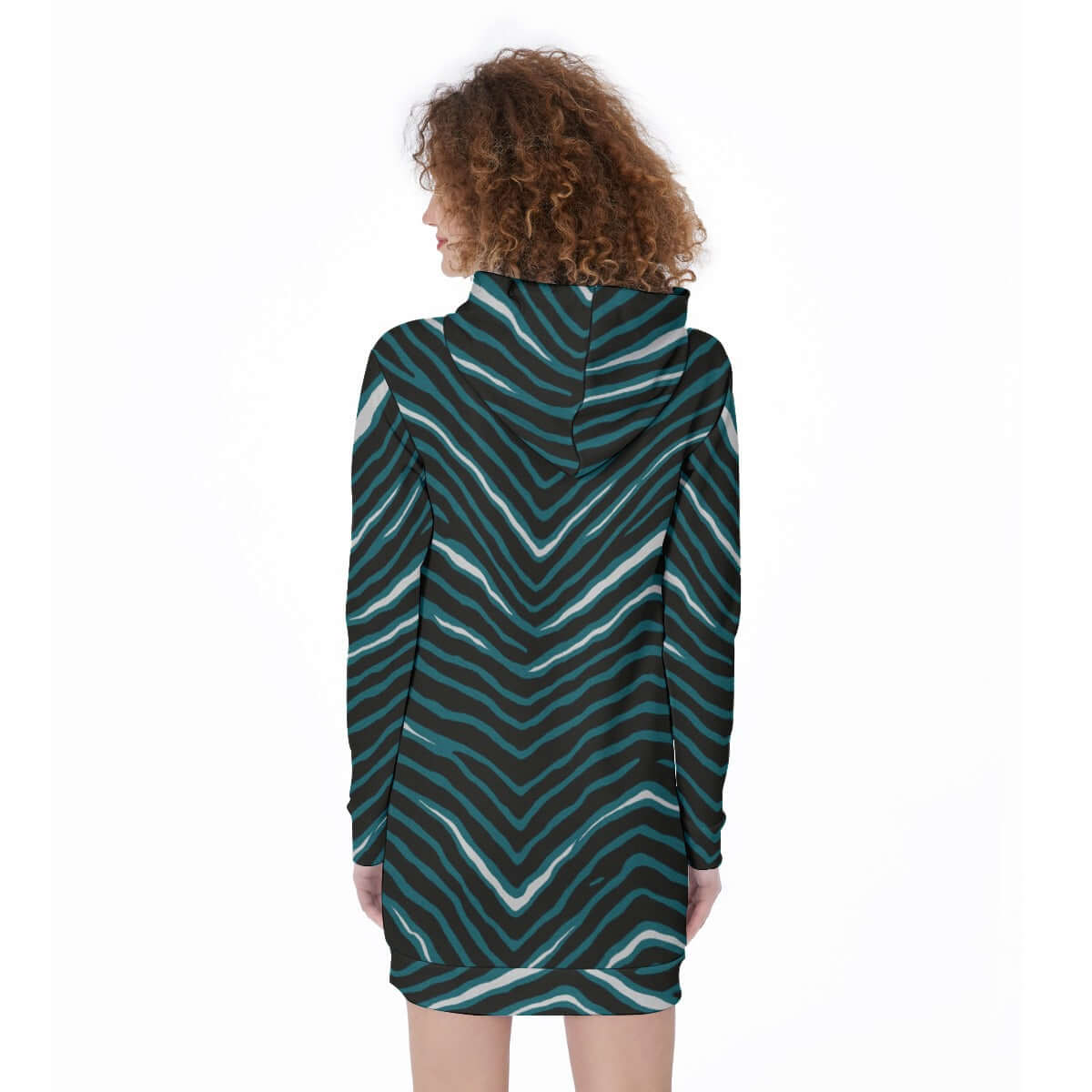 Nfl Football Philadelphia Eagles zebra stripe design  Women's Long Hoodie - Jacketon