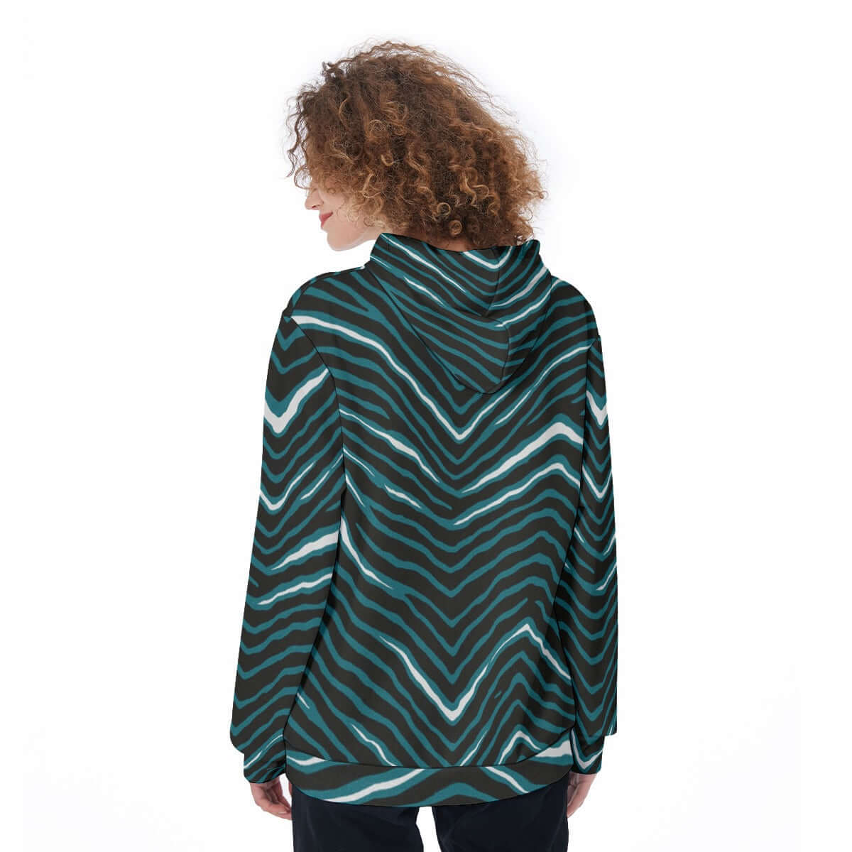 Nfl Football Philadelphia Eagles zebra stripe design  Women's Pullover Hoodie - Jacketon
