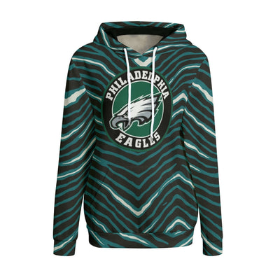 Nfl Football Philadelphia Eagles zebra stripe design  Women's Pullover Hoodie | Interlock - Jacketon