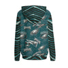 Nfl Football Philadelphia Eagles zebra stripe design  Women's Pullover Hoodie | Interlock - Jacketon