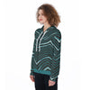 Nfl Football Philadelphia Eagles zebra stripe design Women's Zip Up Hoodie - Jacketon